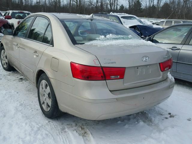 5NPET46C89H423706 - 2009 HYUNDAI SONATA GLS GRAY photo 3