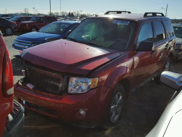 1FMCU0D75CKB01404 - 2012 FORD ESCAPE XLT RED photo 2