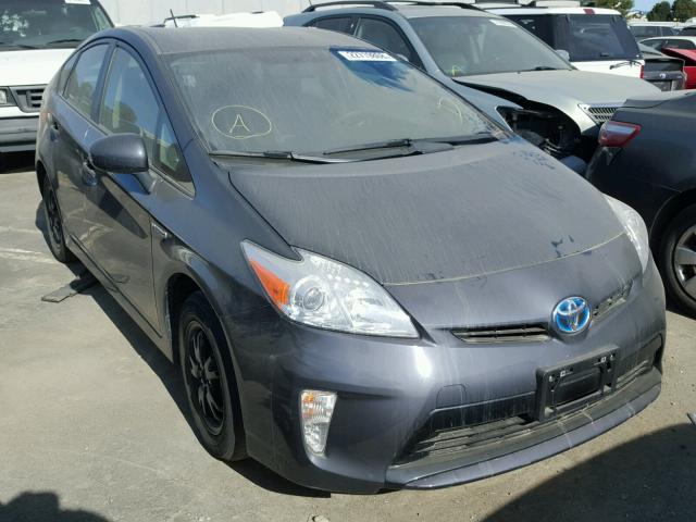 JTDKN3DU2F0459712 - 2015 TOYOTA PRIUS GRAY photo 1