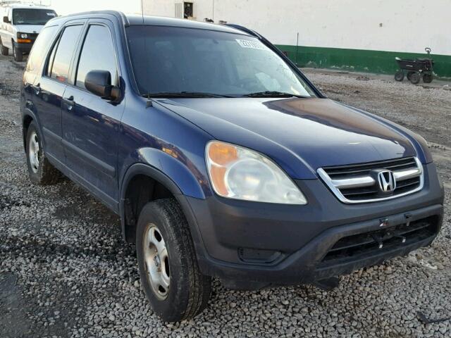 JHLRD78443C017577 - 2003 HONDA CR-V LX BLUE photo 1