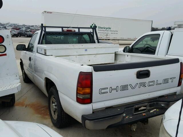 1GCEC14VX2Z142492 - 2002 CHEVROLET SILVERADO WHITE photo 3