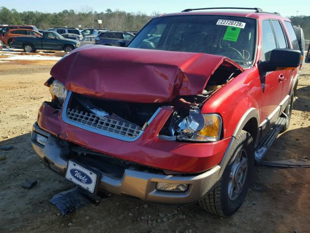 1FMEU17L43LA46896 - 2003 FORD EXPEDITION RED photo 2