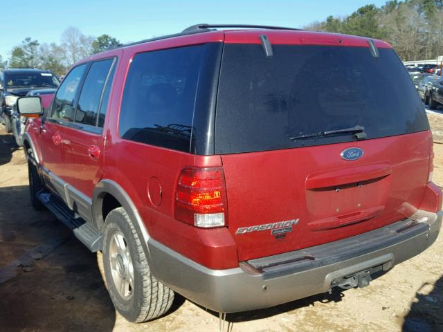 1FMEU17L43LA46896 - 2003 FORD EXPEDITION RED photo 3