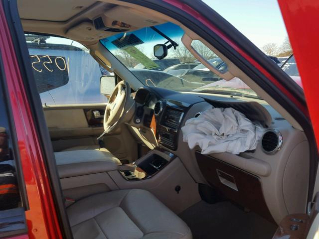 1FMEU17L43LA46896 - 2003 FORD EXPEDITION RED photo 5