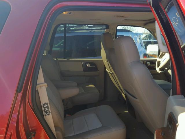 1FMEU17L43LA46896 - 2003 FORD EXPEDITION RED photo 6