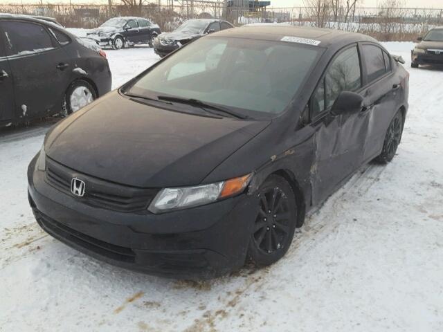 2HGFB2F90CH118749 - 2012 HONDA CIVIC EXL BLACK photo 2