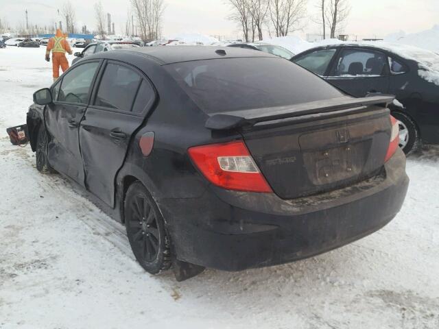 2HGFB2F90CH118749 - 2012 HONDA CIVIC EXL BLACK photo 3
