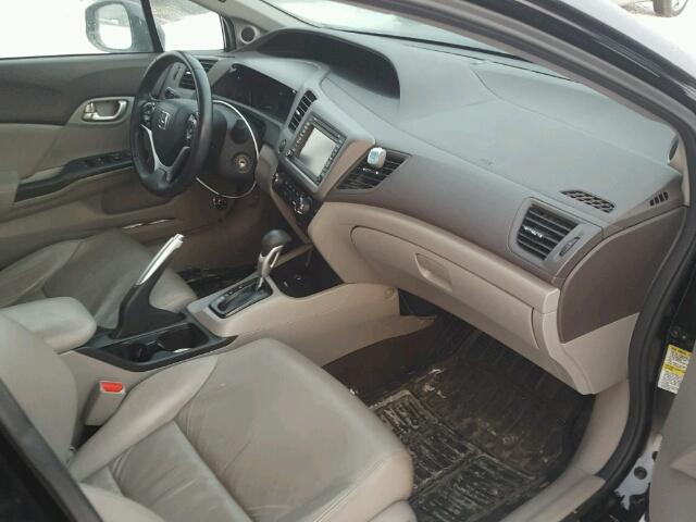 2HGFB2F90CH118749 - 2012 HONDA CIVIC EXL BLACK photo 5