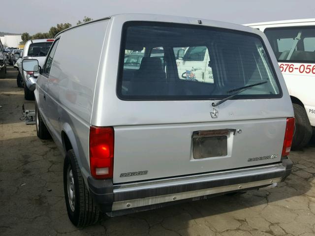 2B7FK1132LR759763 - 1990 DODGE CARAVAN C/ SILVER photo 3