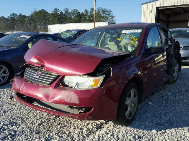 1G8AJ58F06Z167299 - 2006 SATURN ION LEVEL MAROON photo 2