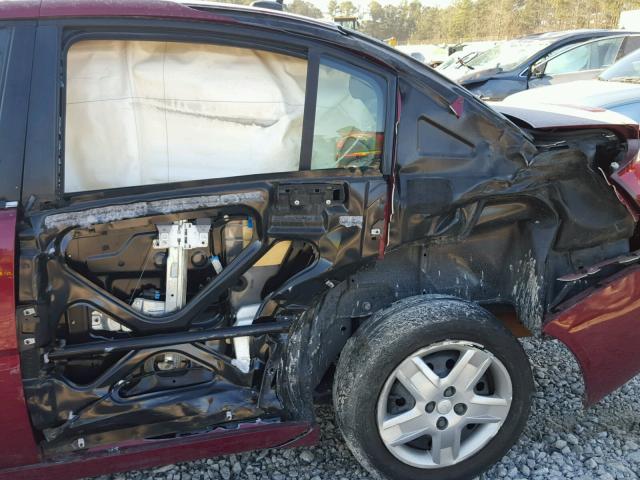 1G8AJ58F06Z167299 - 2006 SATURN ION LEVEL MAROON photo 9