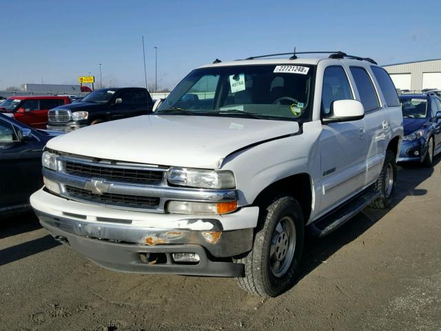 1GNEK13Z73J274513 - 2003 CHEVROLET TAHOE K150 WHITE photo 2