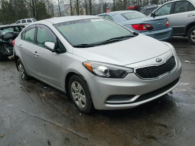 KNAFK4A68E5187199 - 2014 KIA FORTE LX SILVER photo 1