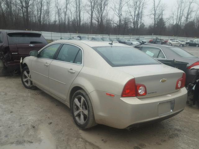 1G1ZC5E15BF268970 - 2011 CHEVROLET MALIBU 1LT 金色 照片 3