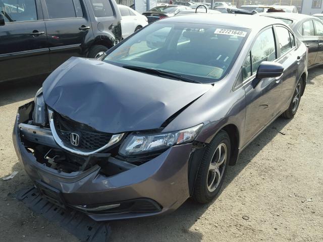 19XFB2F74FE208726 - 2015 HONDA CIVIC SE GRAY photo 2