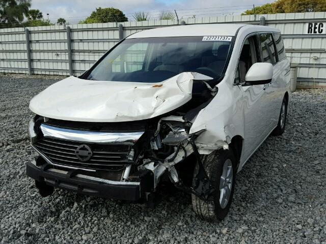 JN8AE2KP4B9009881 - 2011 NISSAN QUEST S WHITE photo 2