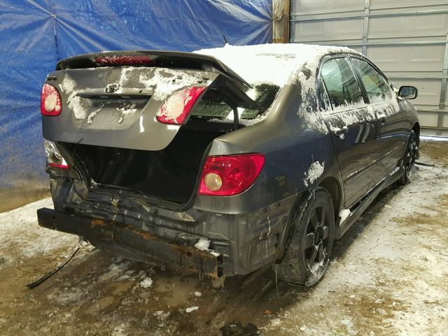 2T1BR32E97C725346 - 2007 TOYOTA COROLLA CE GRAY photo 4