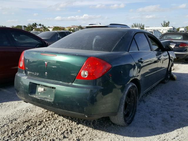 1G2ZG58B774267424 - 2007 PONTIAC G6 BASE GREEN photo 4