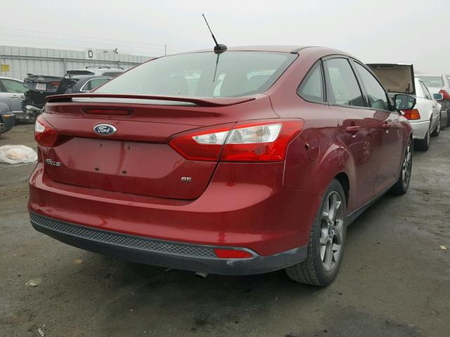 1FADP3F25EL230474 - 2014 FORD FOCUS SE RED photo 4