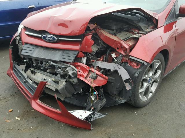 1FADP3F25EL230474 - 2014 FORD FOCUS SE RED photo 9