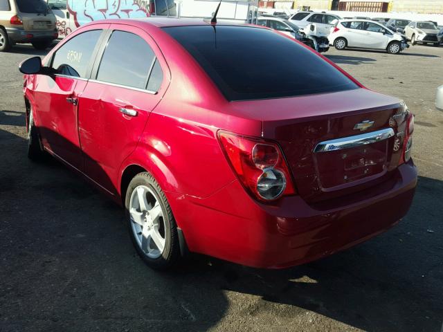 1G1JE5SB7C4196977 - 2012 CHEVROLET SONIC LTZ RED photo 3