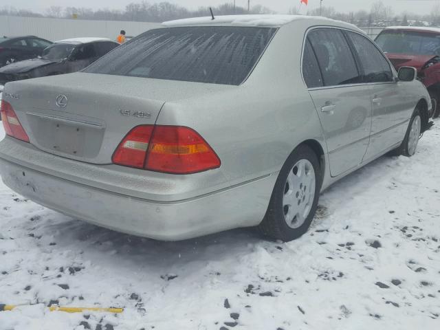 JTHBN30F230106212 - 2003 LEXUS LS 430 SILVER photo 4