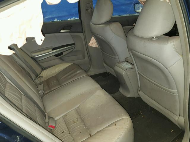 1HGCP26888A140175 - 2008 HONDA ACCORD EXL BLUE photo 6