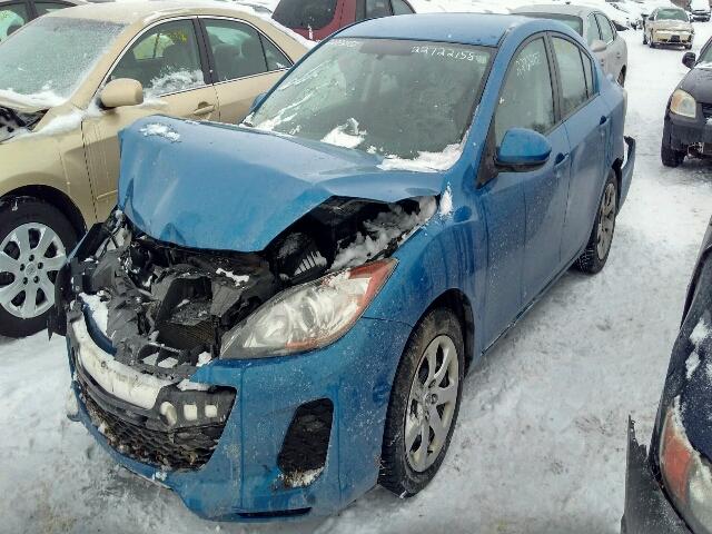 JM1BL1UF4C1581893 - 2012 MAZDA 3 I BLUE photo 2