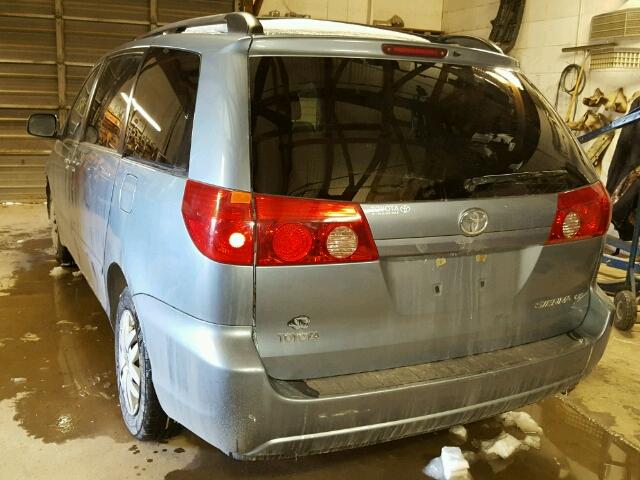 5TDZA23CX6S580689 - 2006 TOYOTA SIENNA CE BLUE photo 3