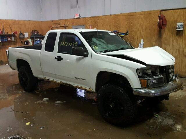 1GTCS196348123609 - 2004 GMC CANYON WHITE photo 1