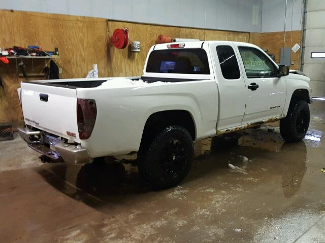 1GTCS196348123609 - 2004 GMC CANYON WHITE photo 4