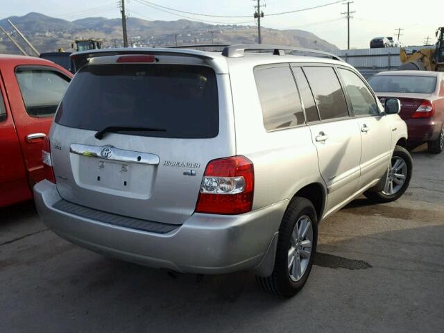 JTEEW21A560021826 - 2006 TOYOTA HIGHLANDER SILVER photo 4