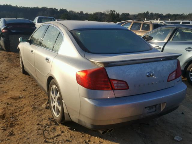 JNKCV51E04M608751 - 2004 INFINITI G35 SILVER photo 3