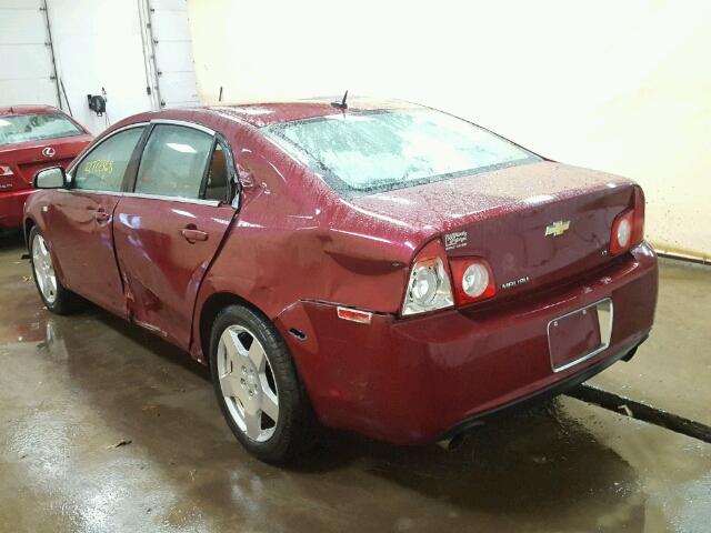 1G1ZJ57738F209920 - 2008 CHEVROLET MALIBU 2LT RED photo 3