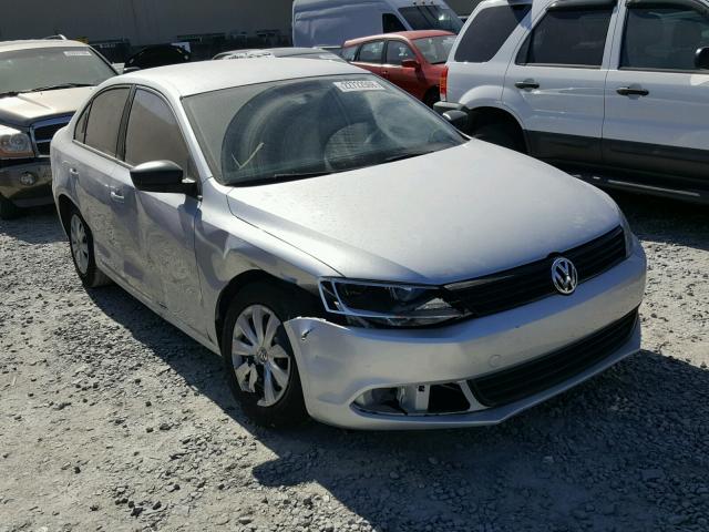 3VW2K7AJ0EM232330 - 2014 VOLKSWAGEN JETTA BASE SILVER photo 1