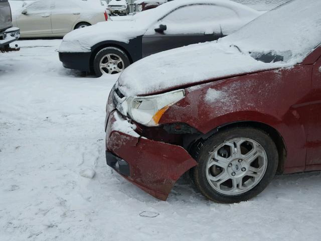 1FAHP36N19W268977 - 2009 FORD FOCUS SES MAROON photo 10