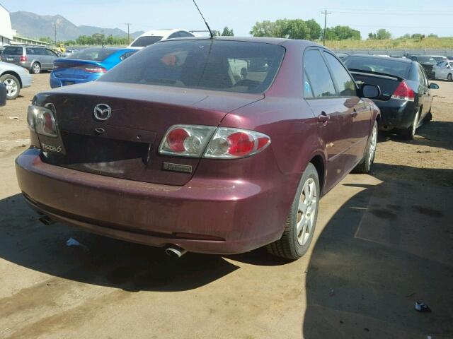 1YVHP80C965M10504 - 2006 MAZDA 6 I MAROON photo 4