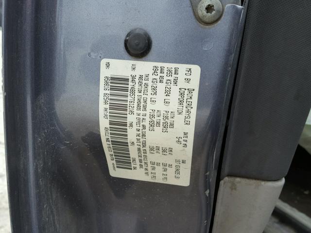 3A4FY48B57T612105 - 2007 CHRYSLER PT CRUISER BLUE photo 10