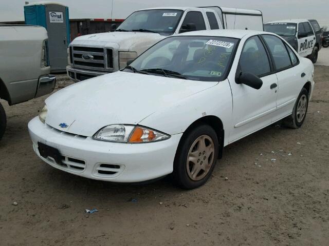 1G1JF5245Y7263063 - 2000 CHEVROLET CAVALIER L WHITE photo 2