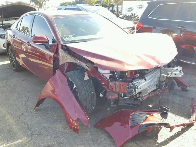 4T1B61HK6JU529316 - 2018 TOYOTA CAMRY XSE BURGUNDY photo 1