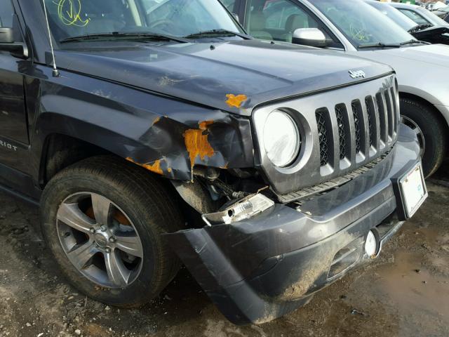 1C4NJRFBXHD109733 - 2017 JEEP PATRIOT LA GRAY photo 9