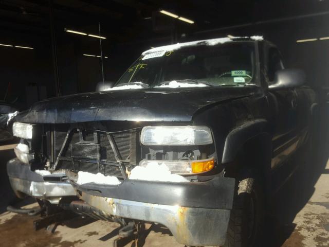 1GCHK24U11E183175 - 2001 CHEVROLET SILVERADO BLACK photo 2