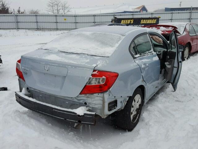 19XFB2F53CE071501 - 2012 HONDA CIVIC LX SILVER photo 4