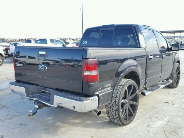 1FTPW12567KD31420 - 2007 FORD F150 SUPER BLACK photo 4