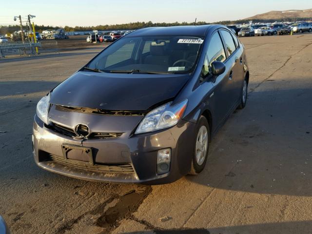 JTDKN3DU9B1402542 - 2011 TOYOTA PRIUS GRAY photo 2