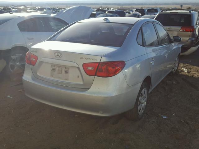 KMHDU46D87U158043 - 2007 HYUNDAI ELANTRA GL SILVER photo 4