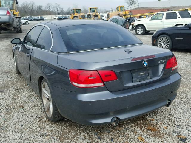 WBAWL73507PX46271 - 2007 BMW 335 I GRAY photo 3