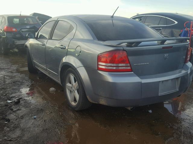 1B3LC76M08N569227 - 2008 DODGE AVENGER R/ GRAY photo 3