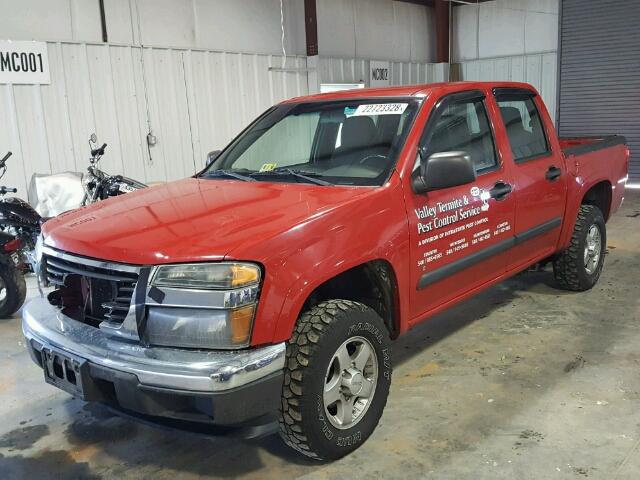 1GTDT136668110480 - 2006 GMC CANYON RED photo 2