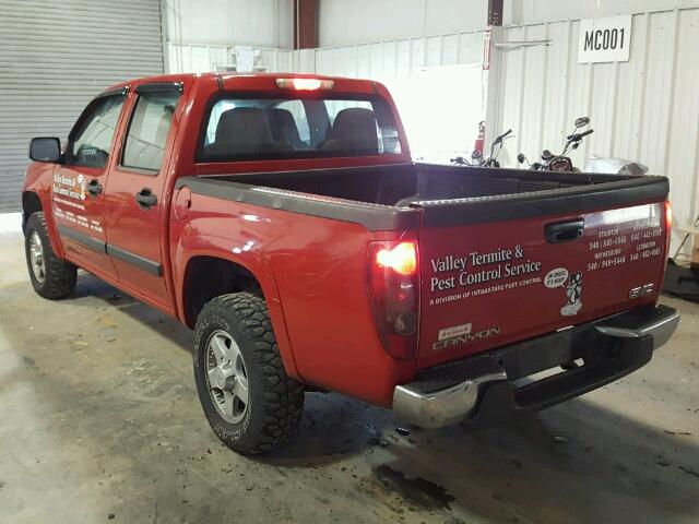 1GTDT136668110480 - 2006 GMC CANYON RED photo 3